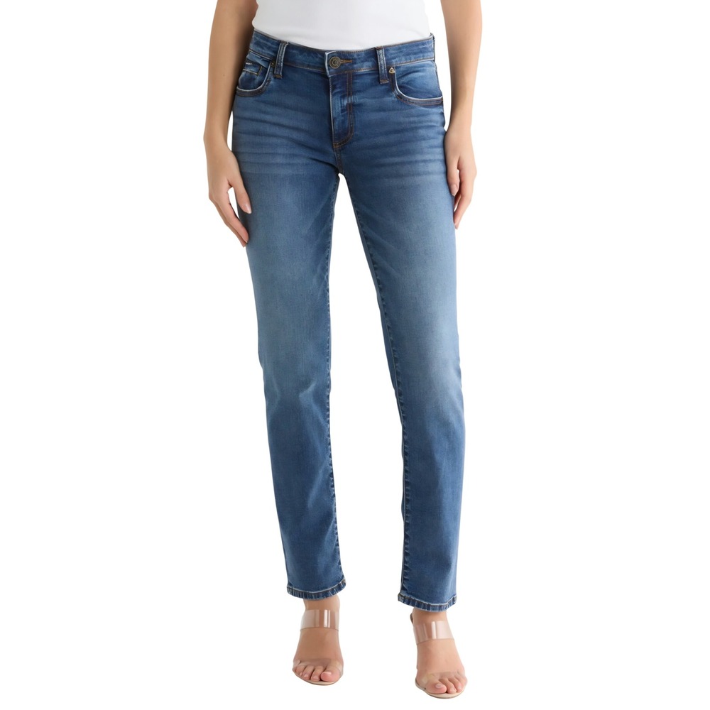 Kut from the Kloth Katy Boyfriend Jeans‎ Womens 8 Medium Wash Blue Denim Stretch